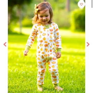 0-3 month Pumpkin pajamas
